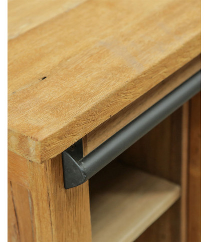 Sumatra - Meuble sous vasque en teck de bateau recyclé