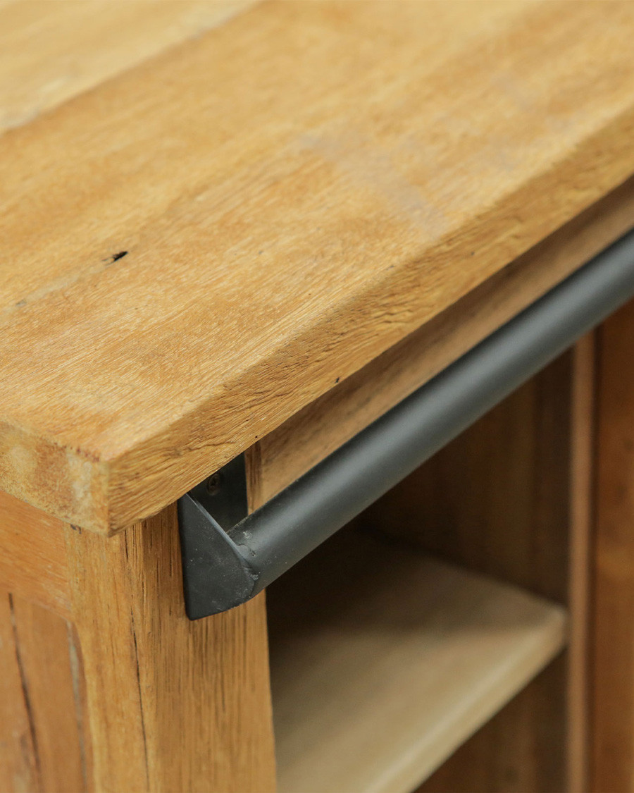 Sumatra - Meuble sous vasque en teck de bateau recyclé