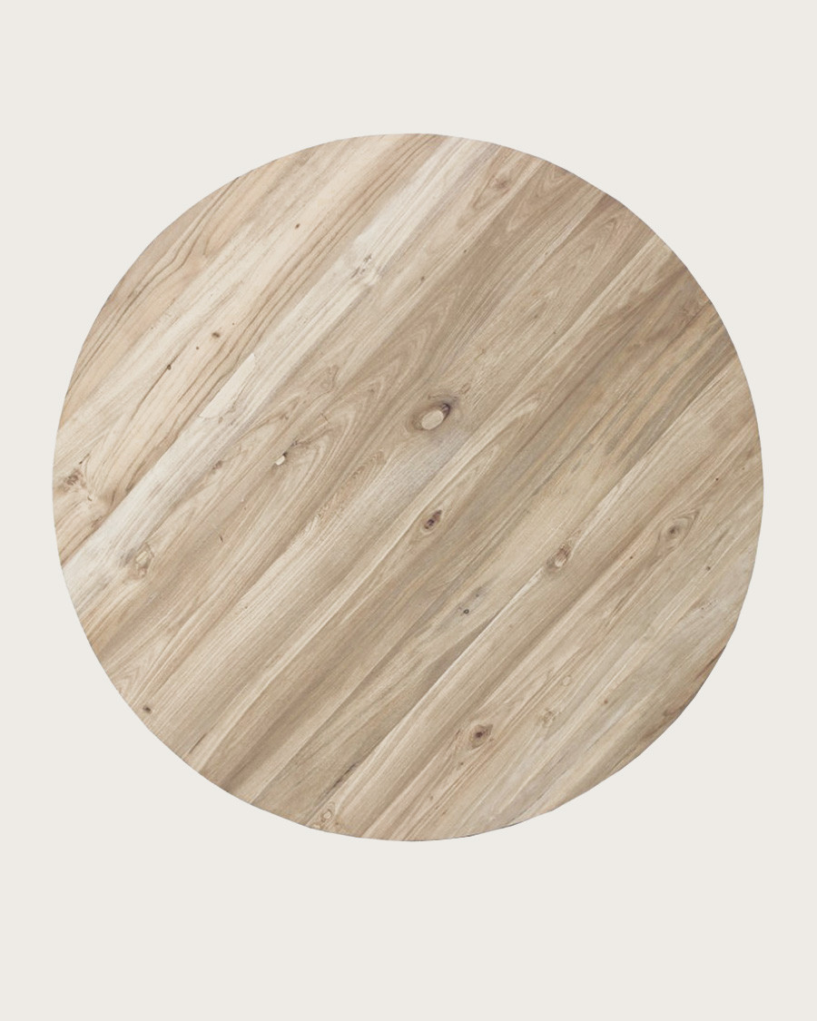 Amelia - Table repas ronde en teck massif D110 cm 4/6 pers.