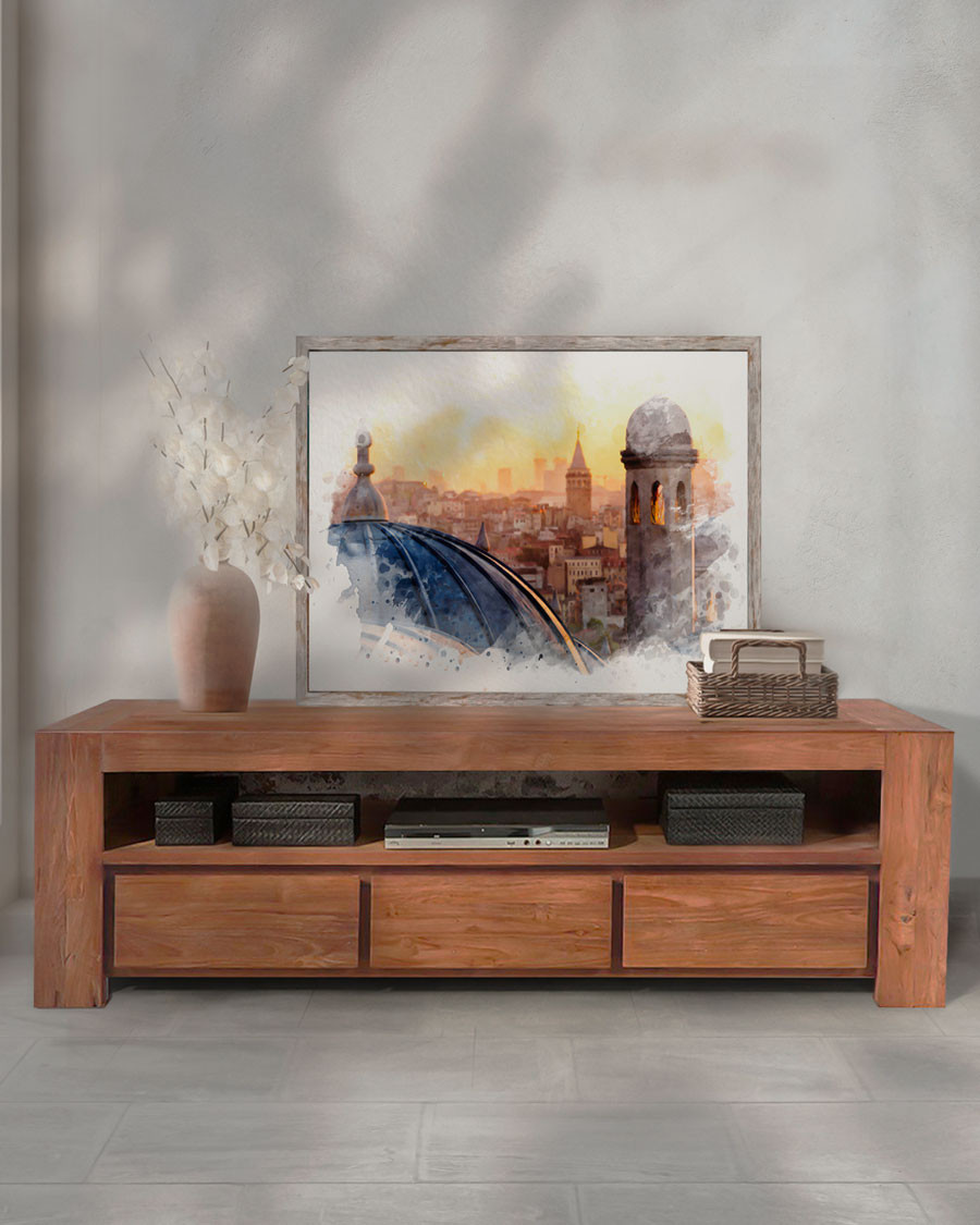 Kutaya - Meuble TV en teck...