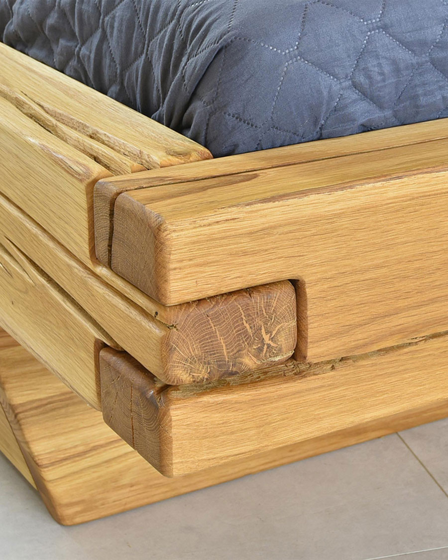 Nash - Lit en pin massif avec tiroir