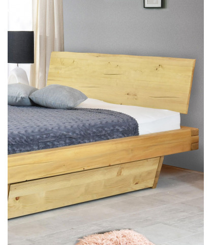 Nash - Lit en pin massif avec tiroir
