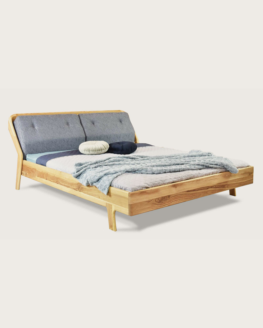 Millésime - Lit robuste en chêne massif