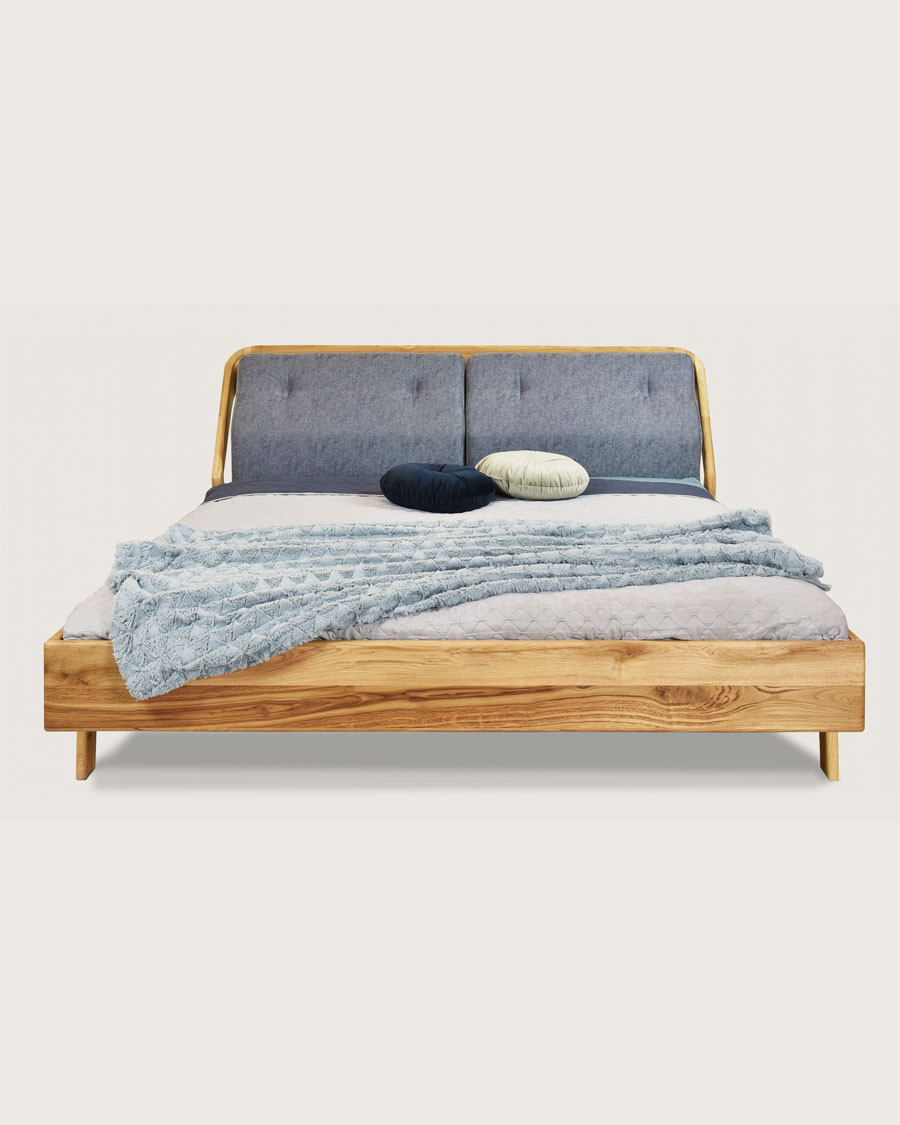 Millésime - Lit robuste en chêne massif