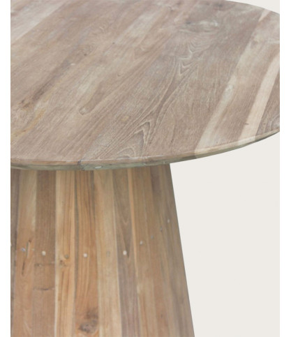 Honolulu - Table repas ronde en teck massif D110 cm 4/6 pers.