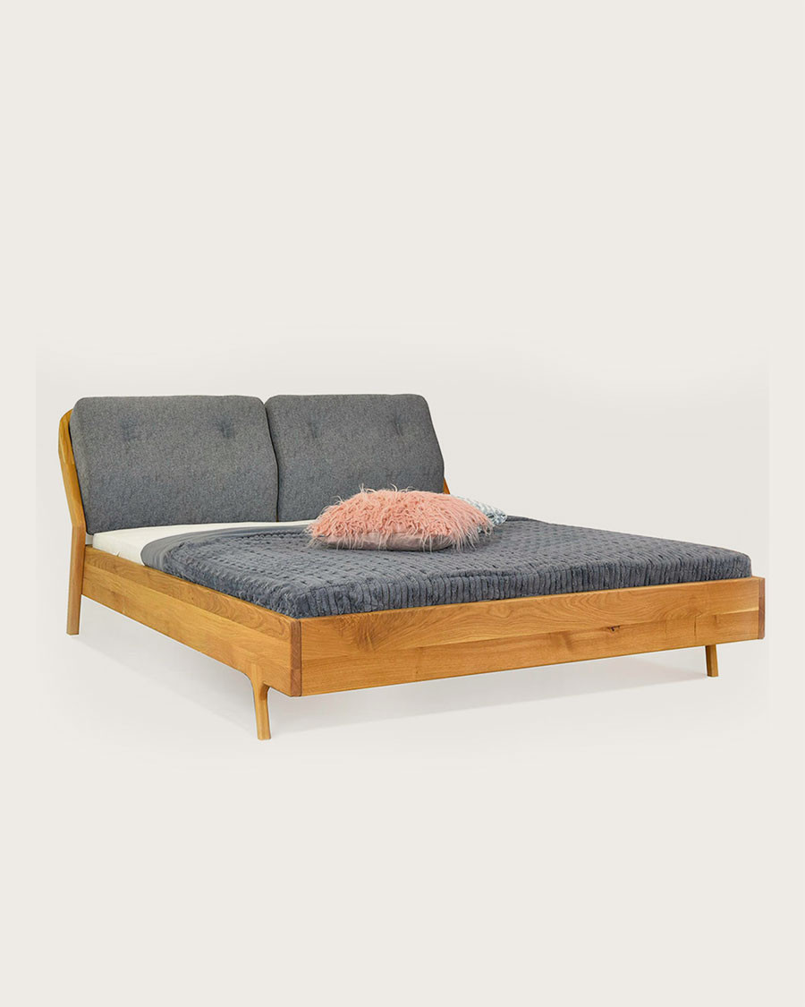 Millésime - Lit robuste en chêne massif