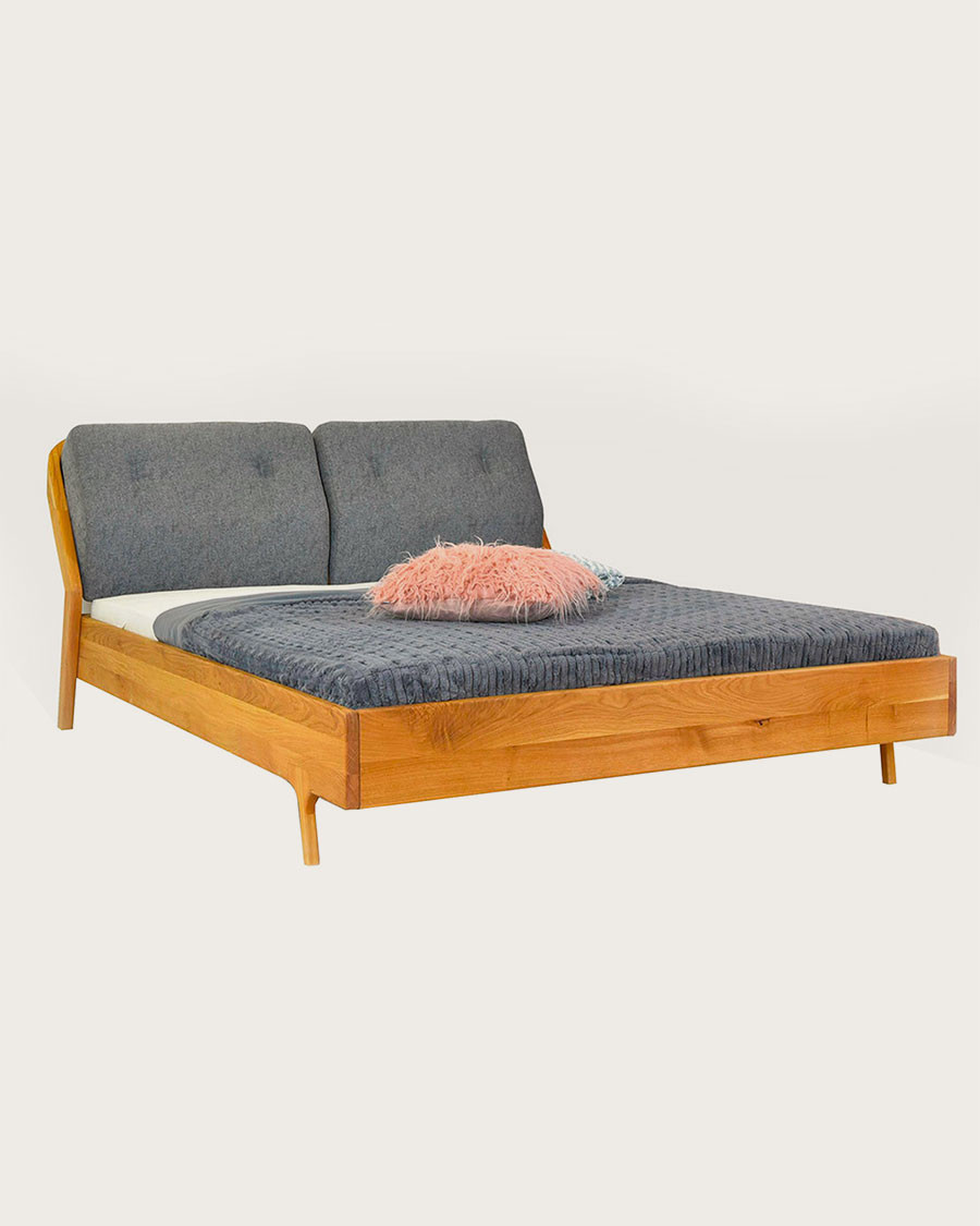 Millésime - Lit robuste en chêne massif