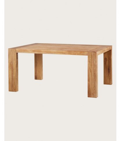 Turban - Table repas en teck massif