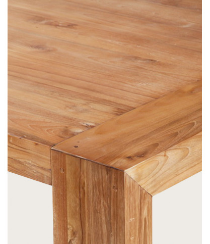 Turban - Table repas en teck massif