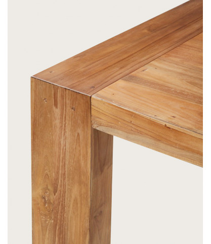 Turban - Table repas en teck massif