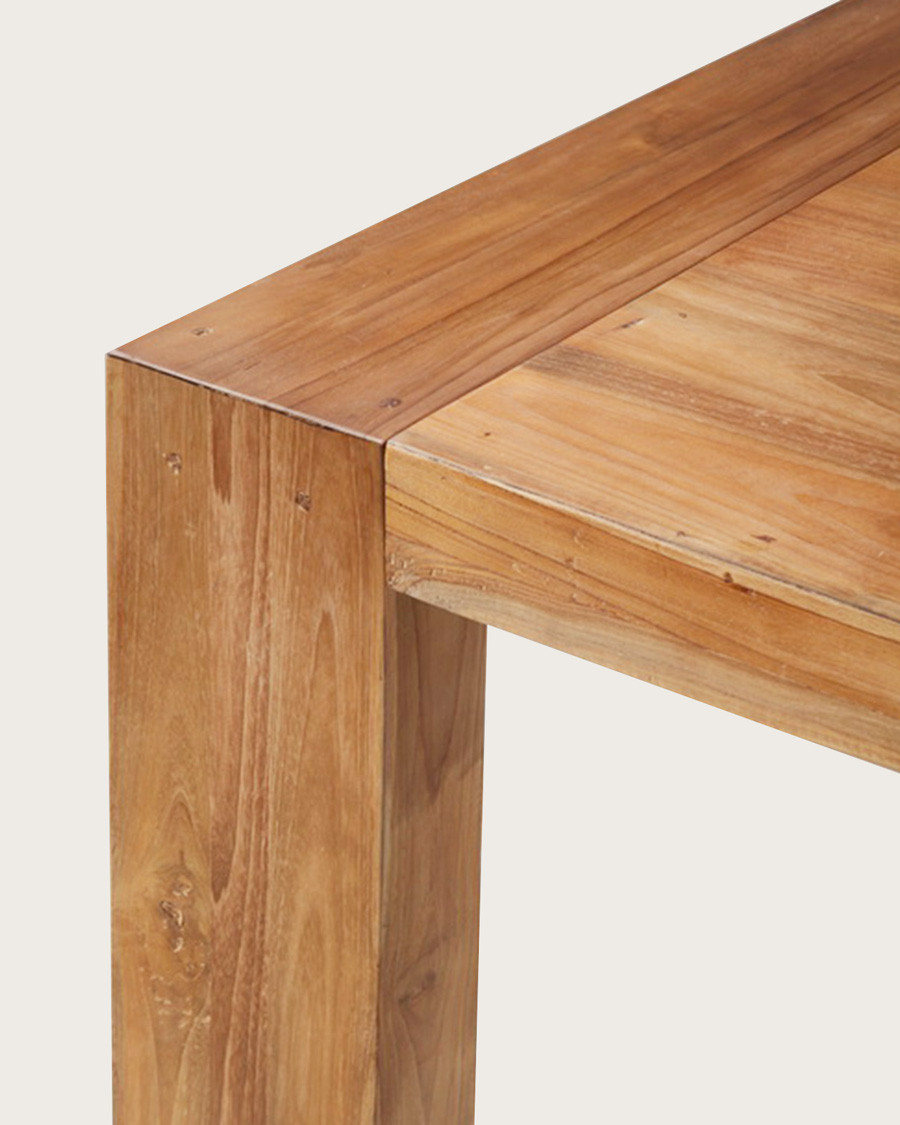 Turban - Table repas en teck massif