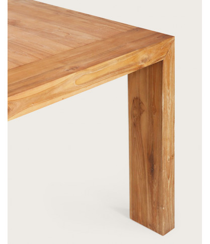 Turban - Table repas en teck massif