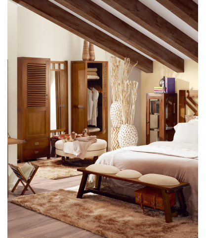 Ariana - Armoire de chambre 2 portes en Mindy massif