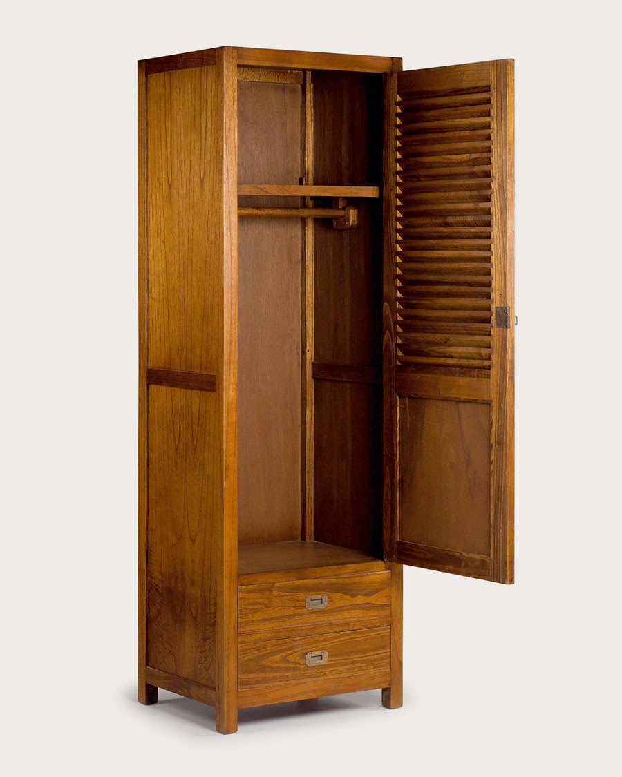 Ariana - Armoire de chambre 1 porte en Mindy massif