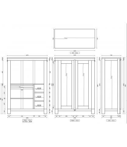 Padang - Armoire multimédia