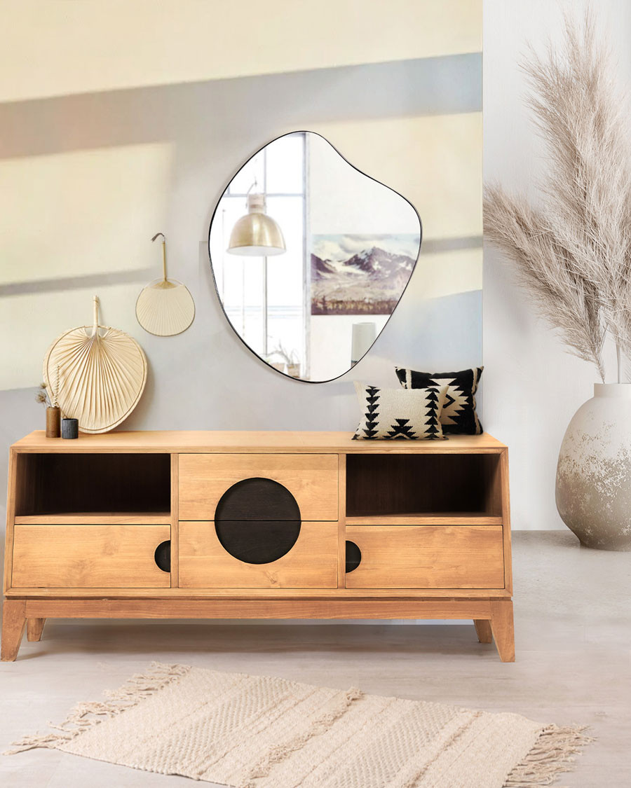 Kyoto - Meuble TV en Teck...