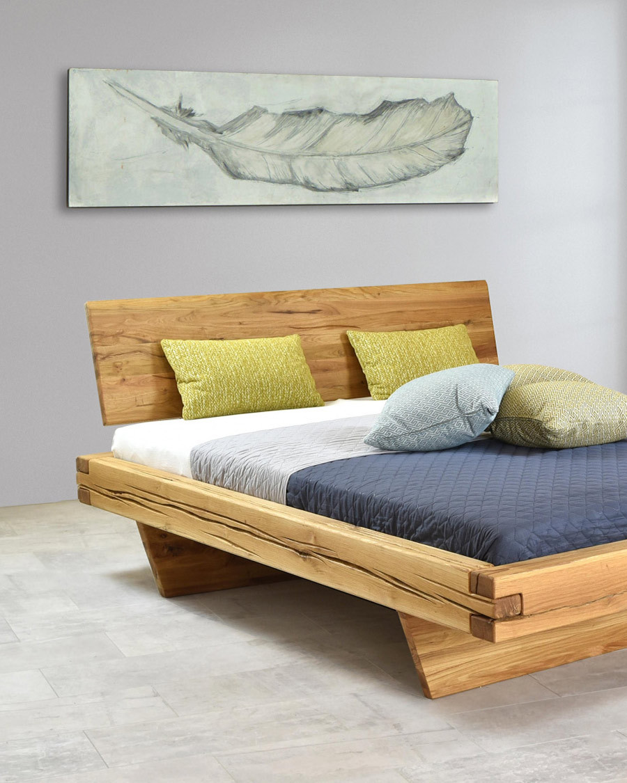 Nash - Lit en pin massif avec tiroir