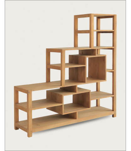 Aiko - Étagères en bois massif de teck