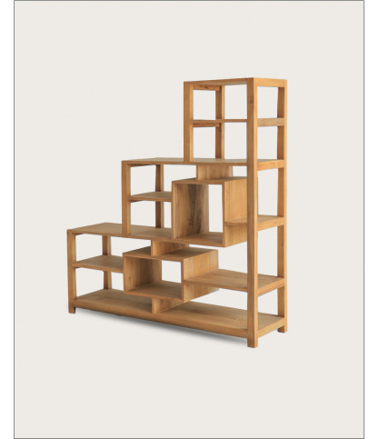 Aiko - Étagères en bois massif de teck