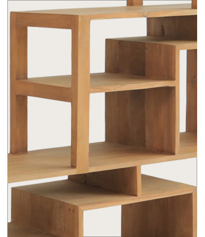Aiko - Étagères en bois massif de teck