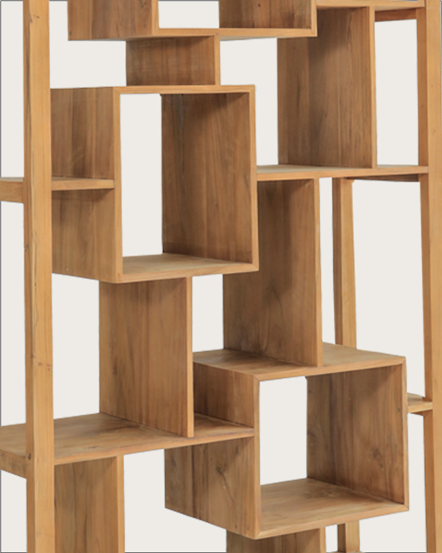 Maze - Étagère en bois massif de teck