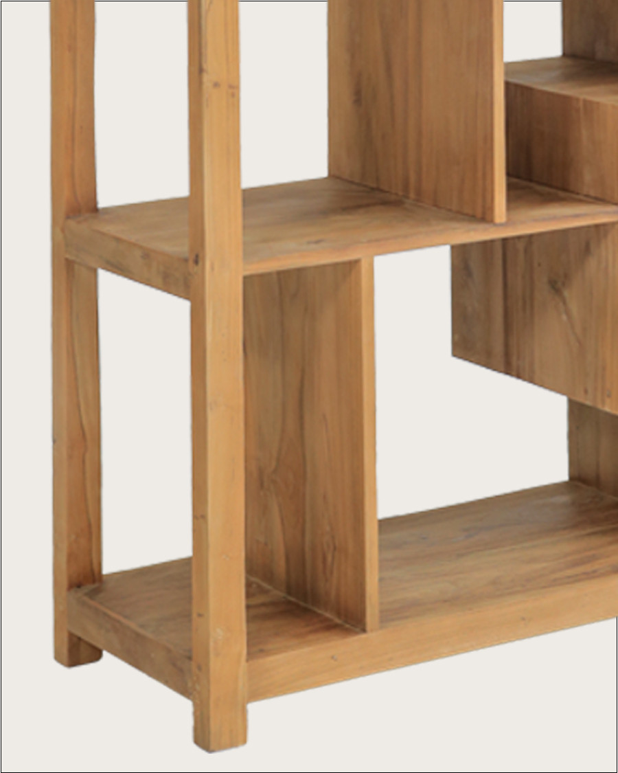 Maze - Étagère en bois massif de teck