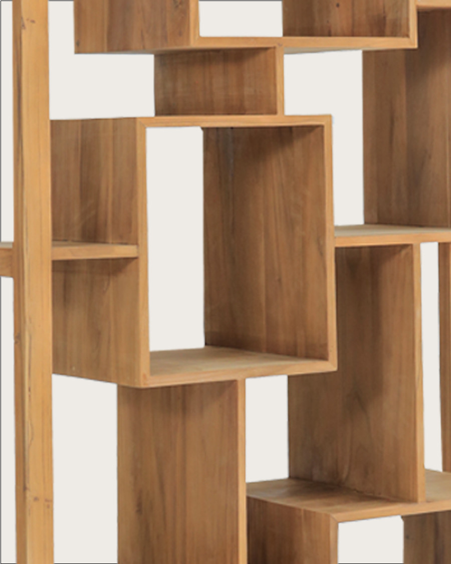 Maze - Étagère en bois massif de teck