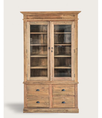 Chika - Bibliothèque en teck massif