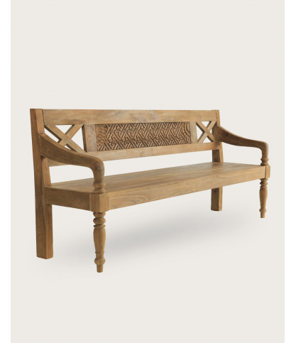 Yumi - Banc en bois massif de teck