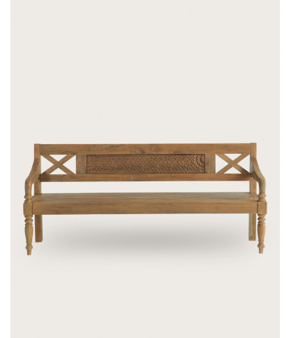 Yumi - Banc en bois massif de teck