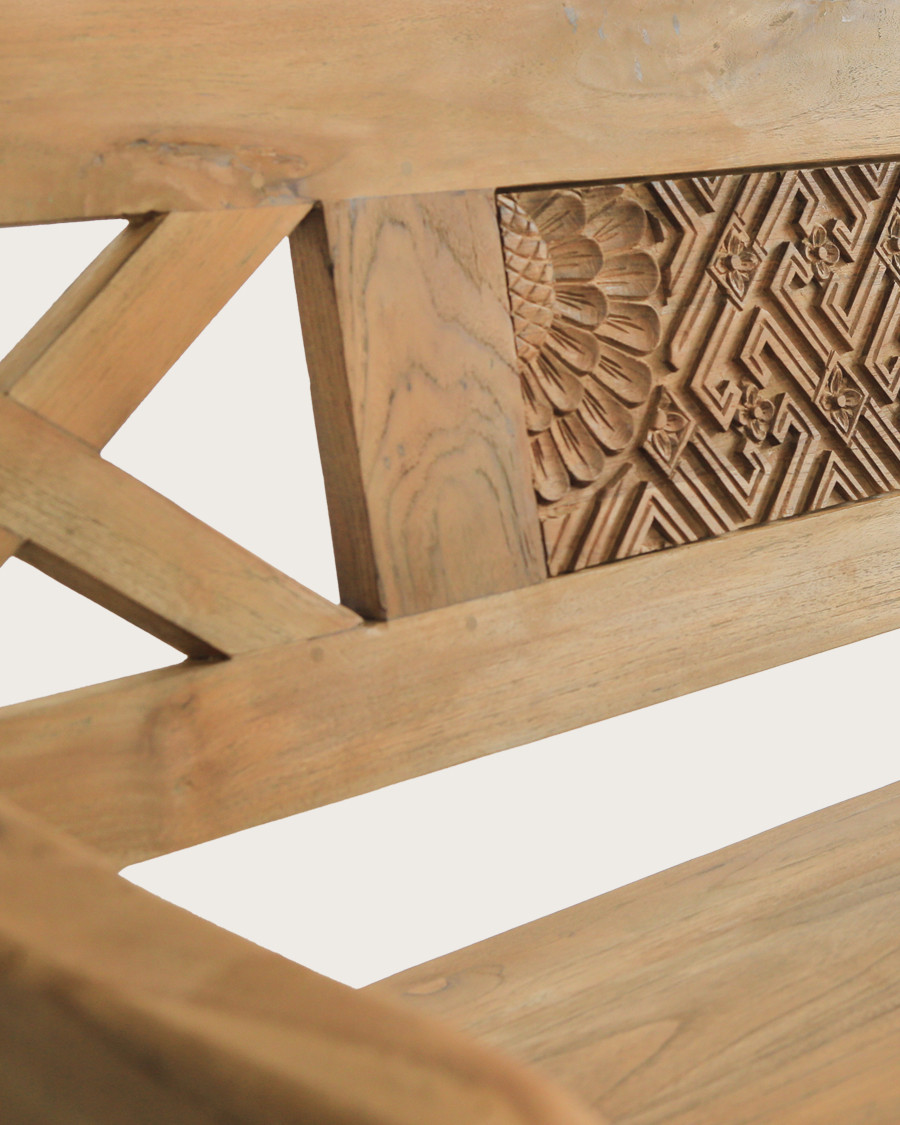 Yumi - Banc en bois massif de teck