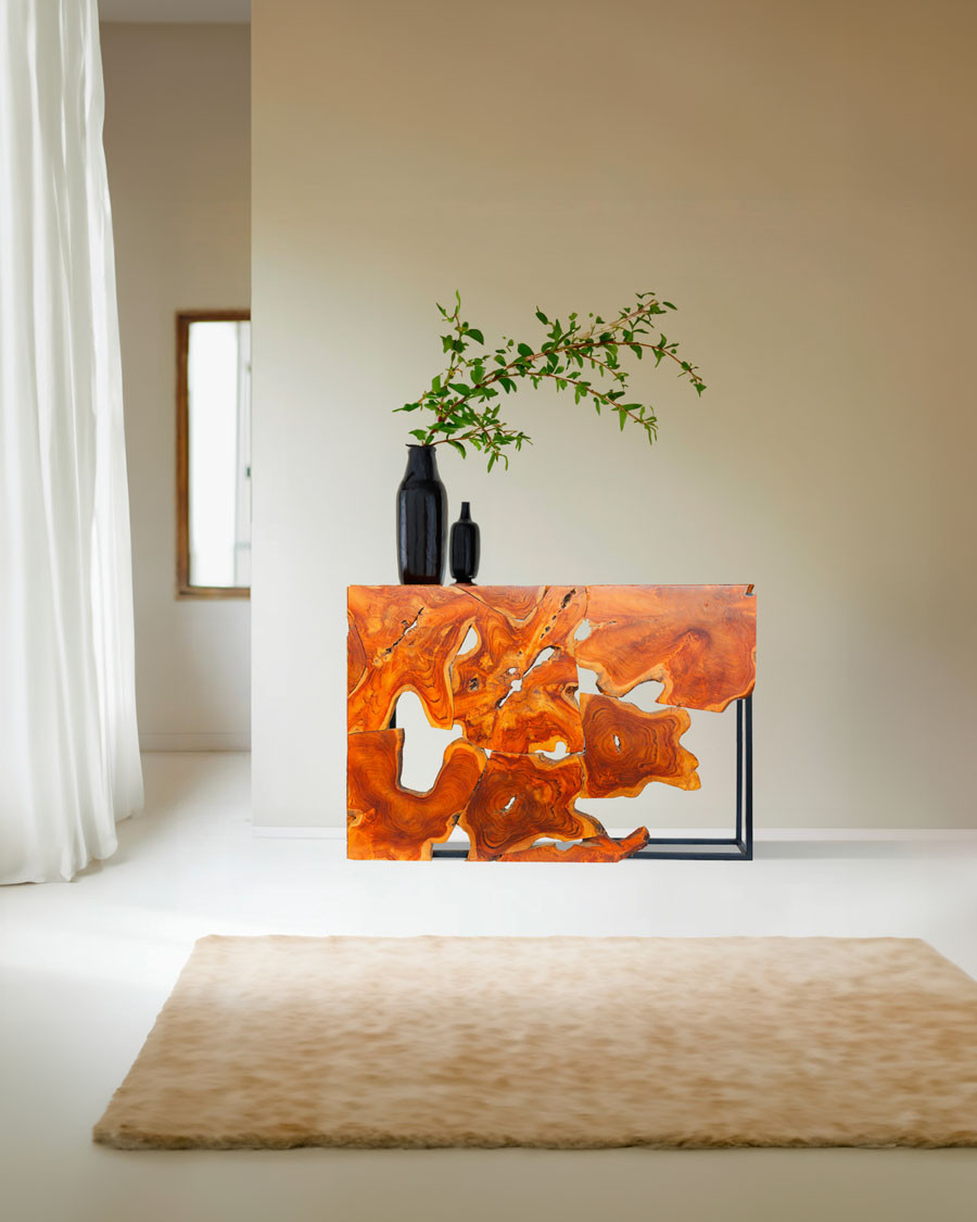 Hamali - Console en teck massif