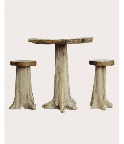 Mia - Tabouret en bois massif