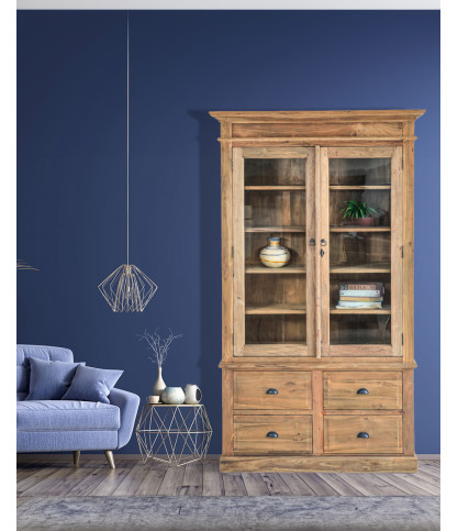 Chika - Bibliothèque en teck massif