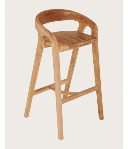 Carisma - Tabouret de bar en teck massif