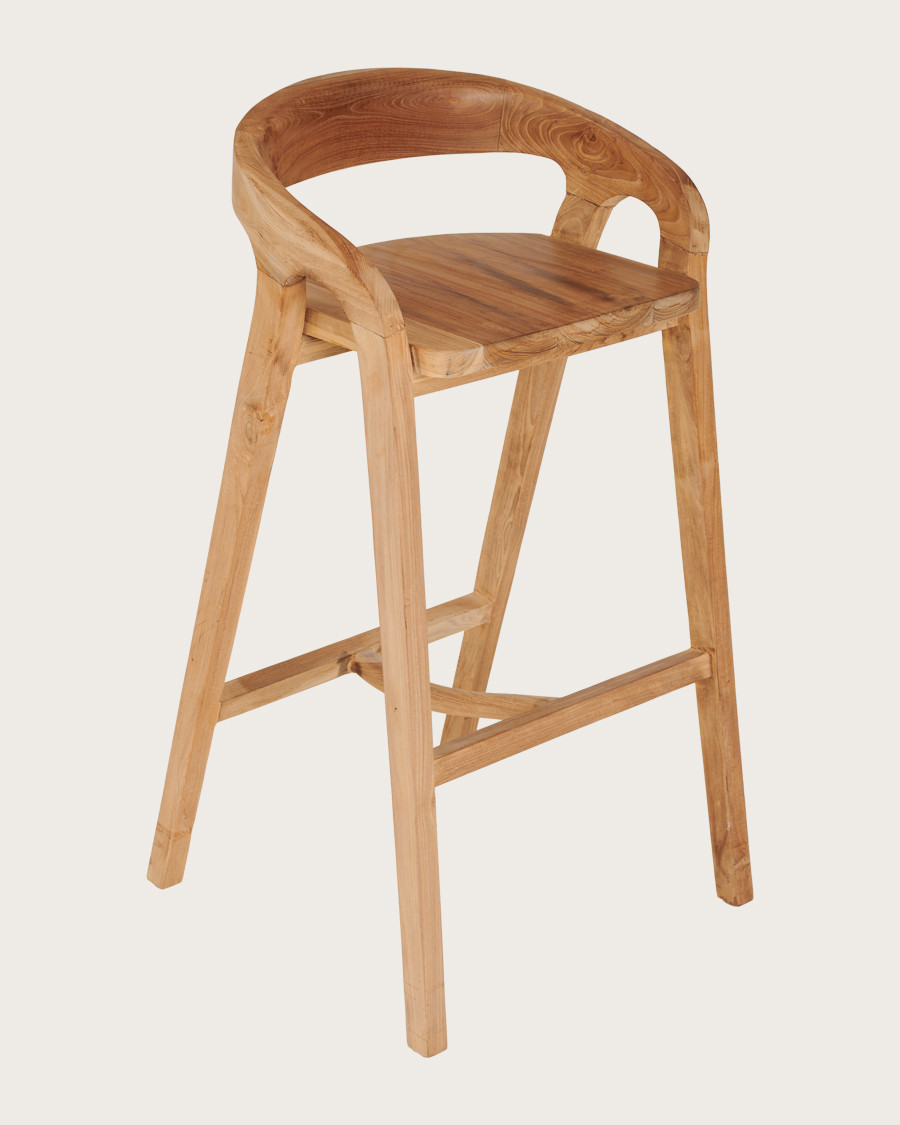 Carisma - Tabouret de bar en teck massif