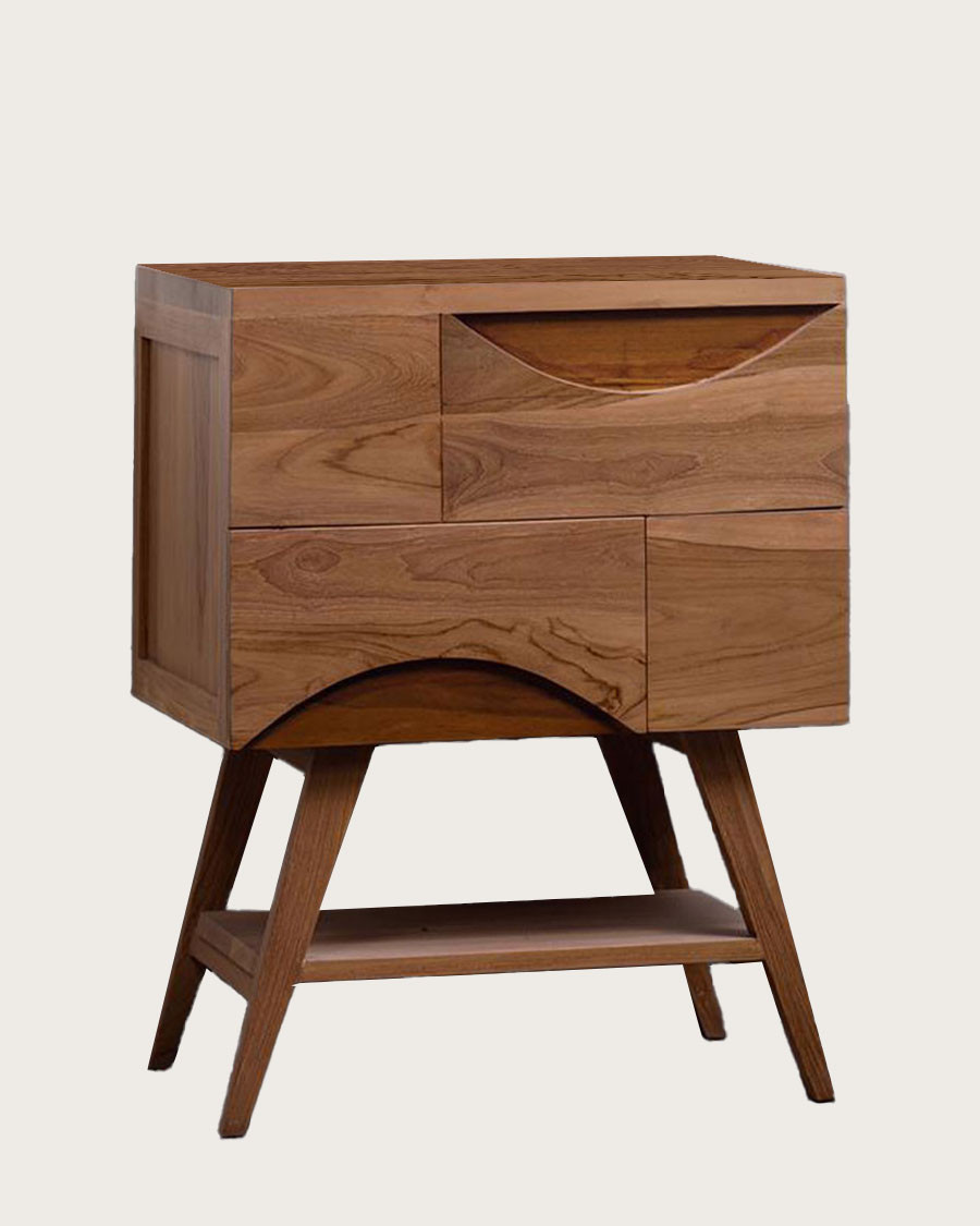 Balinea - Petit meuble de salle de bain en teck massif