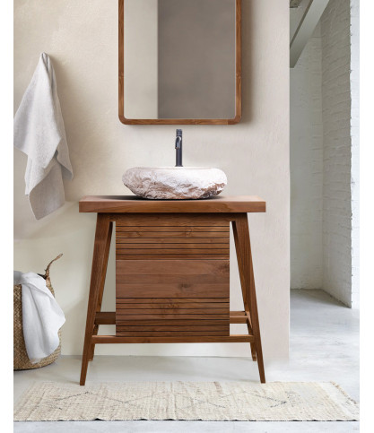 Rio - Petit meuble de salle de bain en teck massif