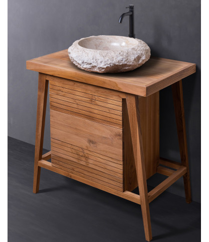 Rio - Petit meuble de salle de bain en teck massif
