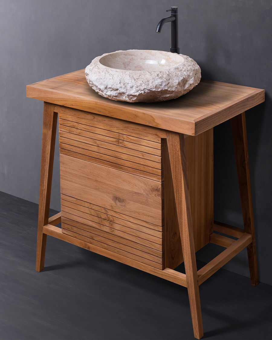 Rio - Petit meuble de salle de bain en teck massif