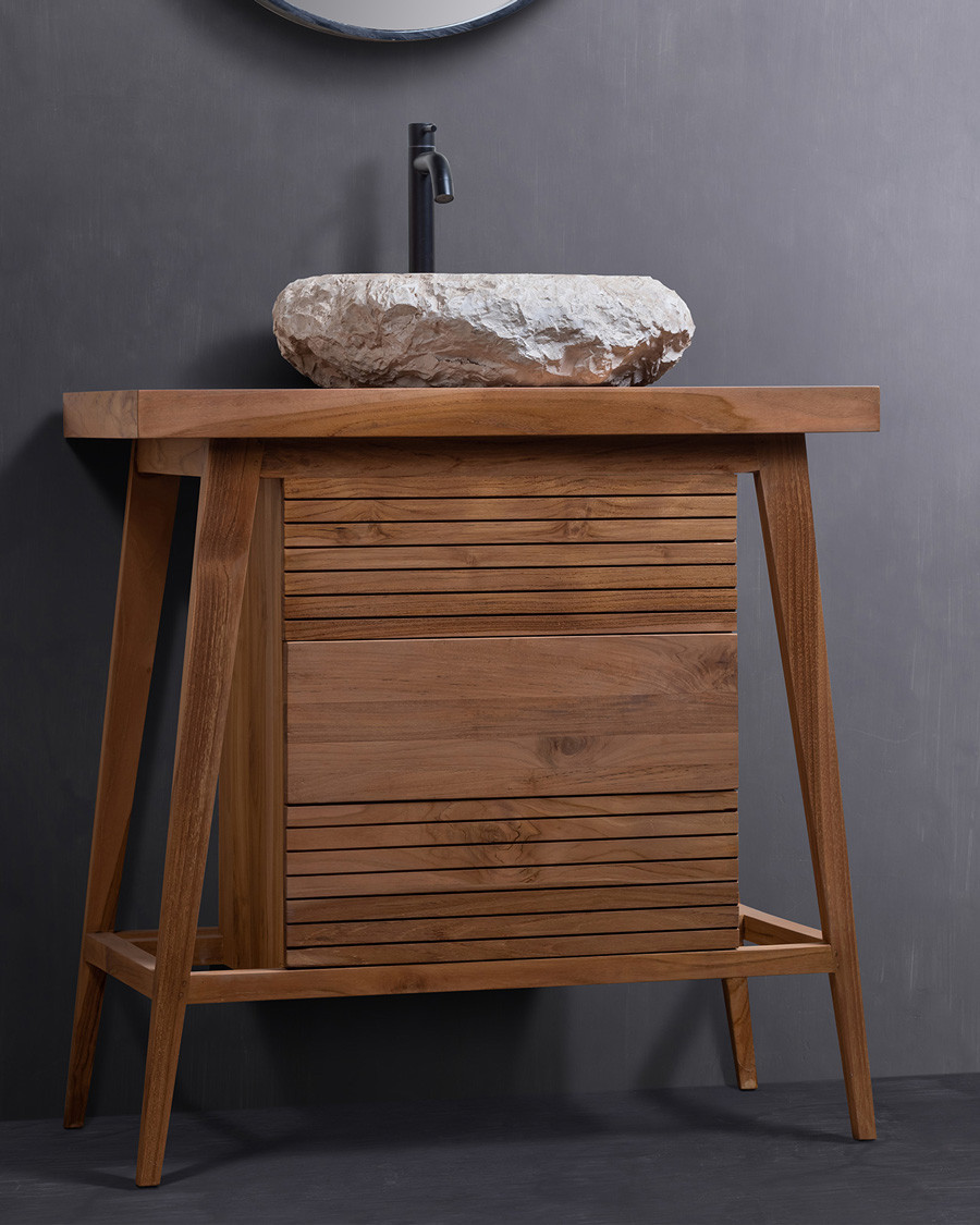 Rio - Petit meuble de salle de bain en teck massif