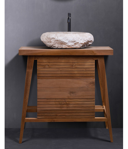 Rio - Petit meuble de salle de bain en teck massif