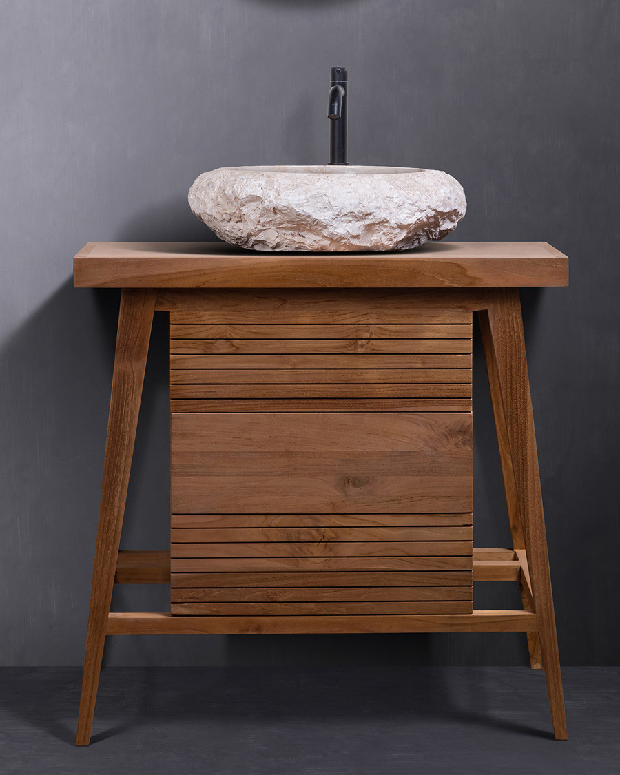 Rio - Petit meuble de salle de bain en teck massif