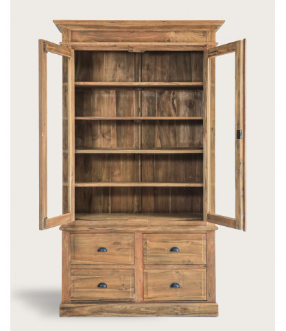 Chika - Bibliothèque en teck massif