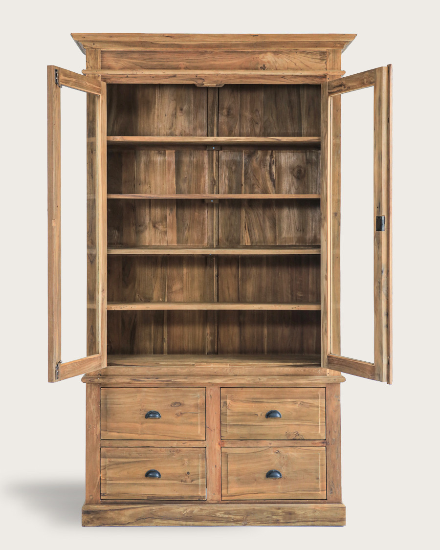 Chika - Bibliothèque en teck massif