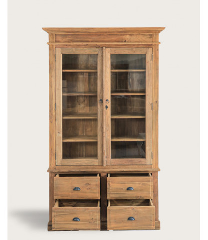 Chika - Bibliothèque en teck massif