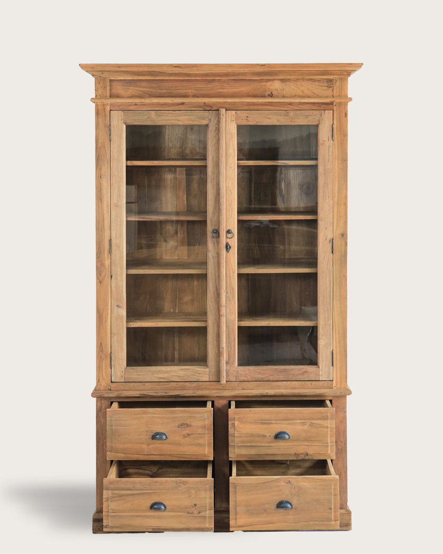 Chika - Bibliothèque en teck massif