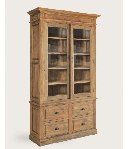 Chika - Bibliothèque en teck massif