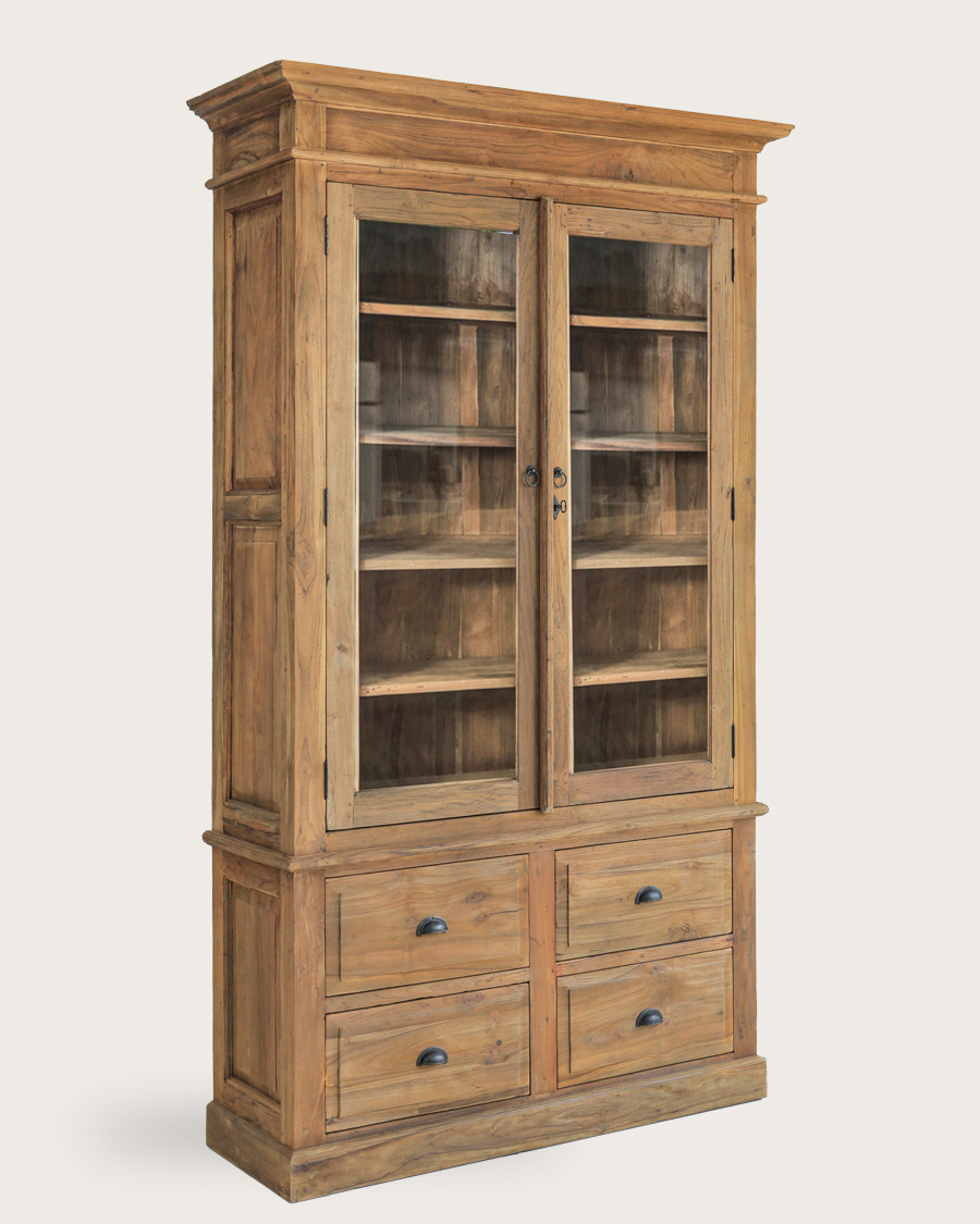 Chika - Bibliothèque en teck massif