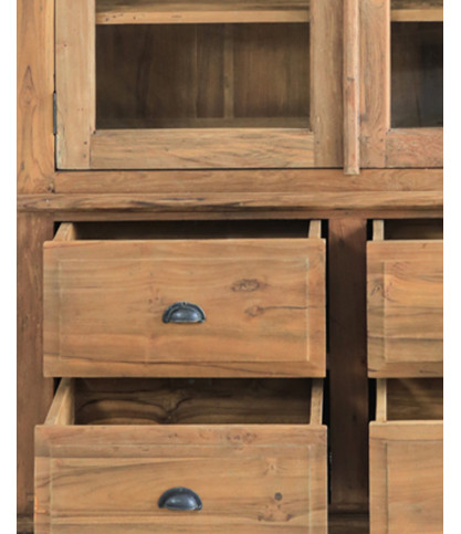 Chika - Bibliothèque en teck massif